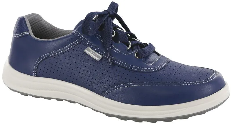 Women's Sporty Lux Lace Up Sneaker in Blue Perf