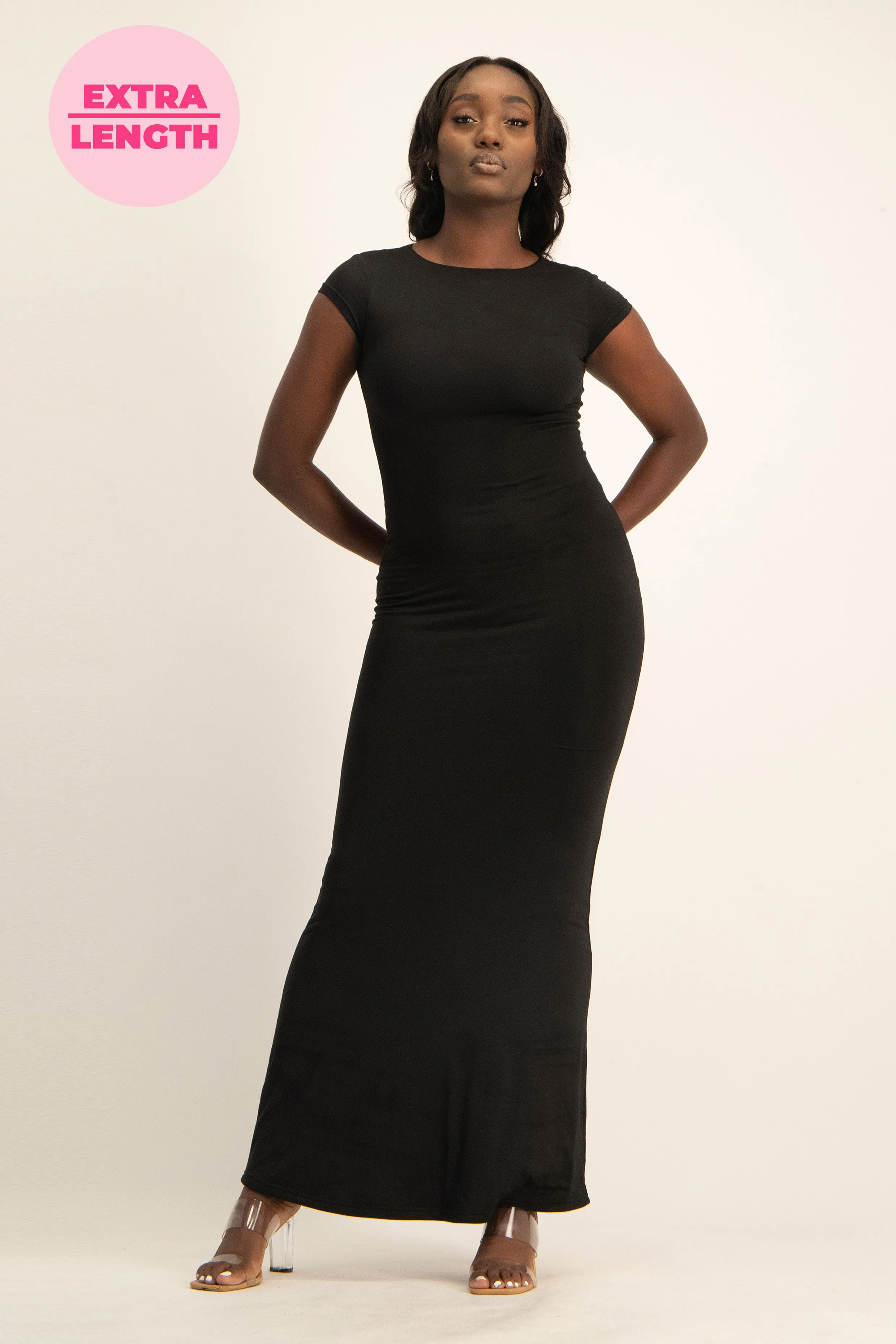 XTRA LENGTH Cap Sleeve Lounge Dress