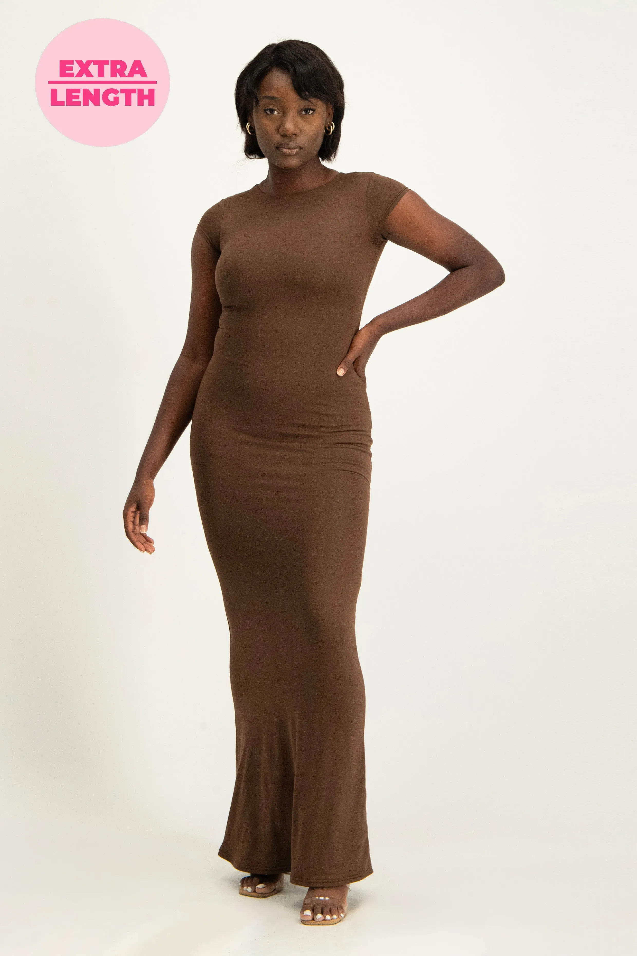 XTRA LENGTH Cap Sleeve Lounge Dress