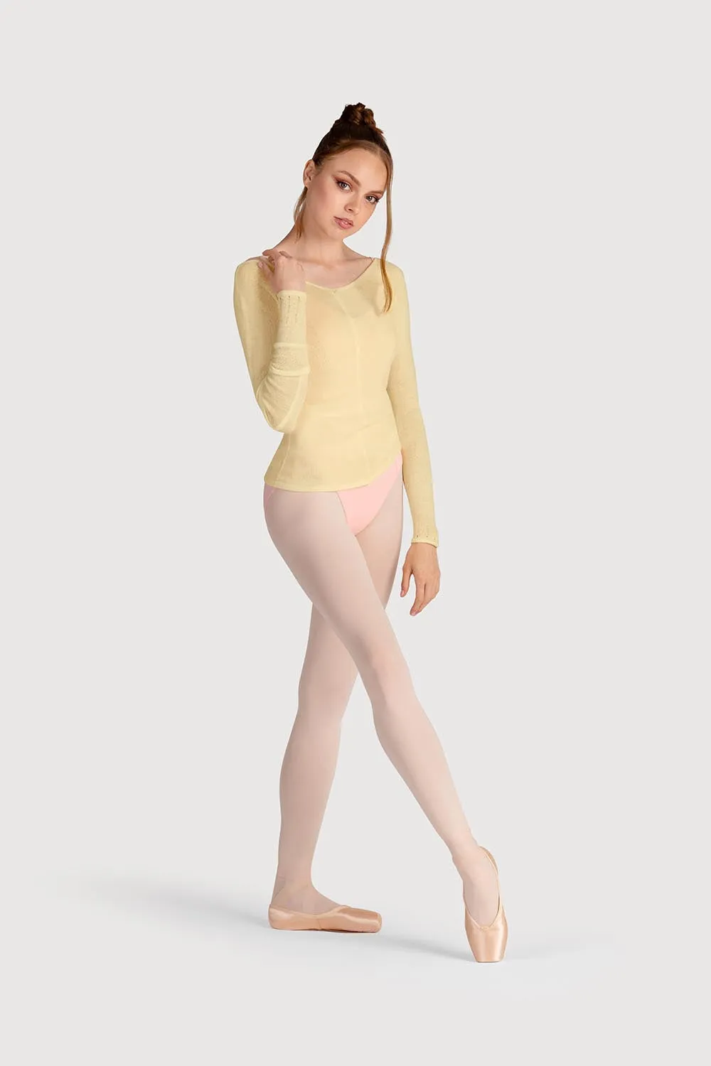 Z0105 - Bloch Kara Long Sleeve V Womens Top
